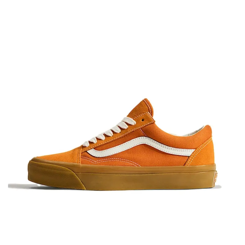 Vans LX OLD SKOOL Anti Slip Wear Resistant Low Top Skateboard Shoes Unisex Orange-0