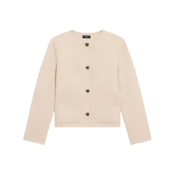 THEORY Double Face Twill Cardigan