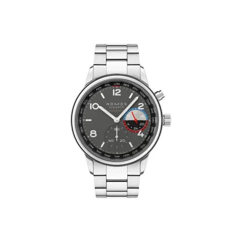 NOMOS Automatic Mechanical Movement Unisex Watch 40mm Gray Dial Stainless Steel Watch Case Stainless Steel Watchband