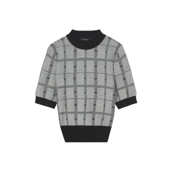 CLUB MONACO Knitwear Women's Black White