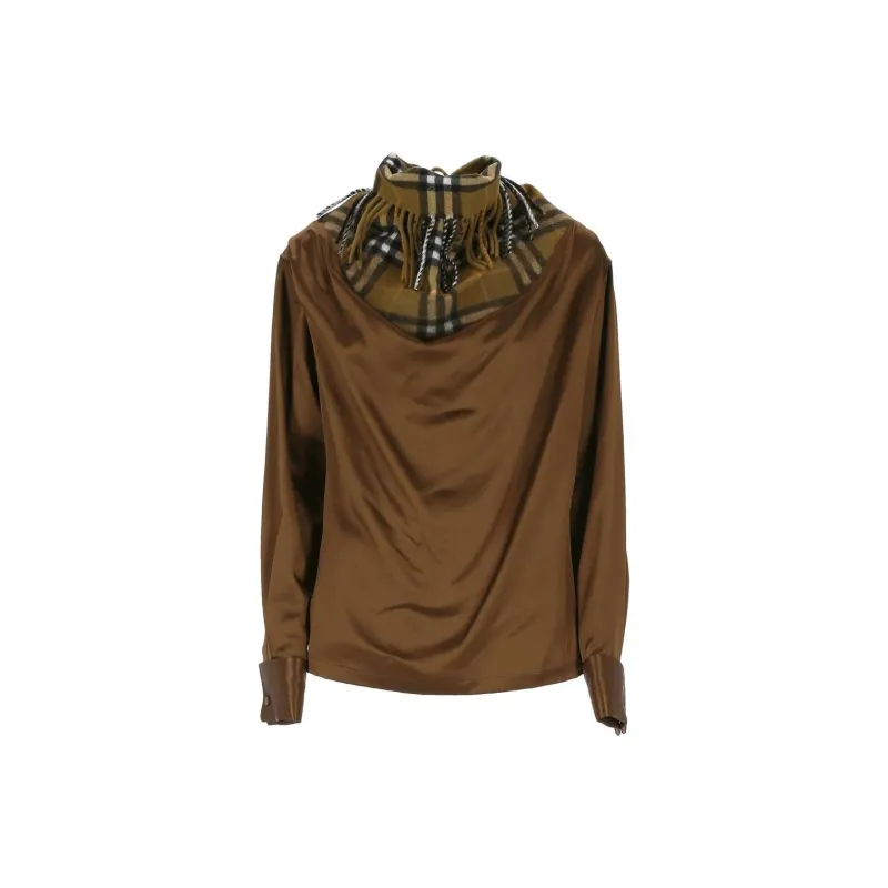Burberry Fringe Detailed Long Sleeved Top-0
