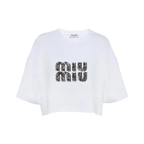miu Sunglasses miu Sunglasses T Shirts Women's White