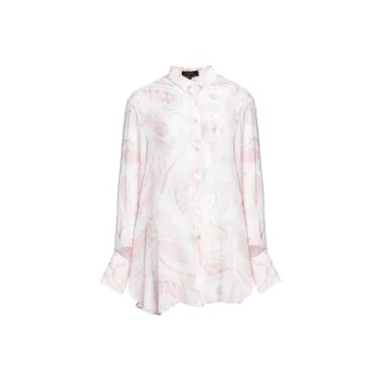 BESIONIA SS23 Shirt Women's Pink Floral Pattern
