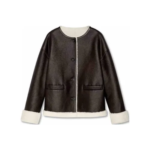 DKNY 다크 커피 색상 여성 자켓