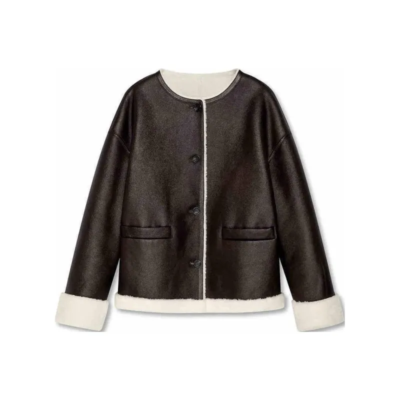 DKNY FW24 Jackets & Coats Women's Dark Coffee-0
