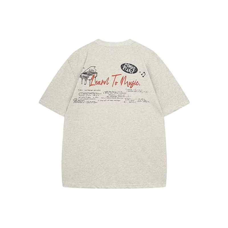 LESS BEARS Drop Shoulder Sleeve T Shirt Women's-1