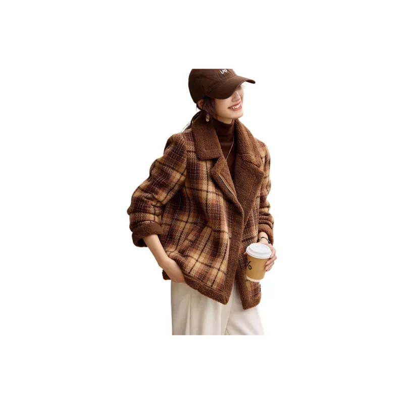 Mo Han Yi Mei Jackets Coats Women's Caramel-0