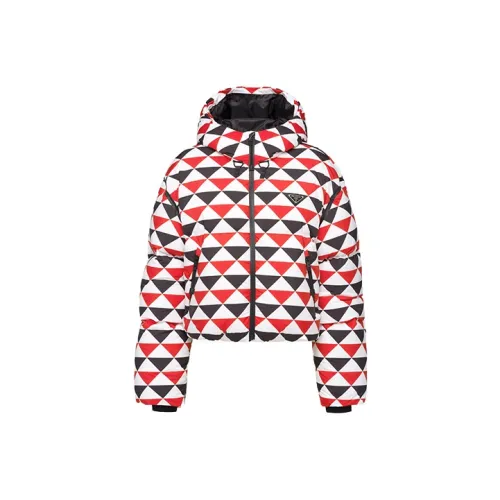 PRADA Down Jackets Women's Red