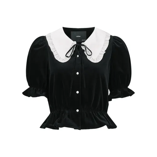 AZEPAM Shirts Women's Black