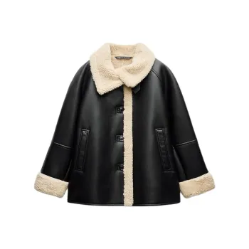 ZARA ZW Series Jackets & Coats Women's Black
