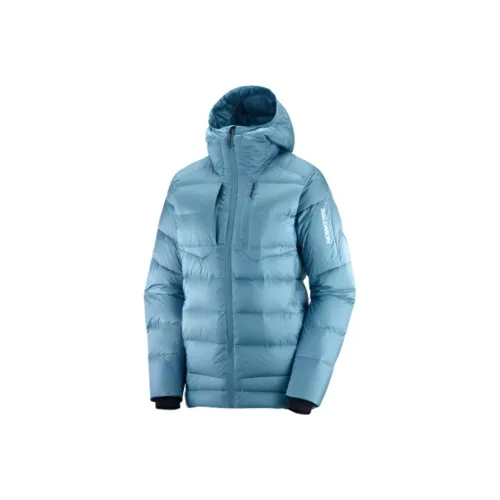 SALOMON Elixir Ultra Down Hooded Down Jacket Down Jacket Coat Women's Blue