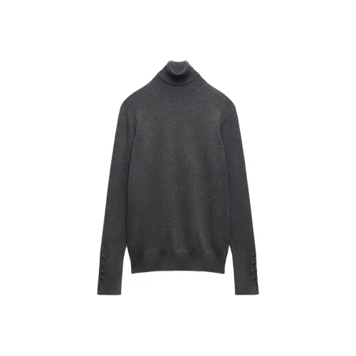 ZARA Knitwear Women's Zebra Print Gray