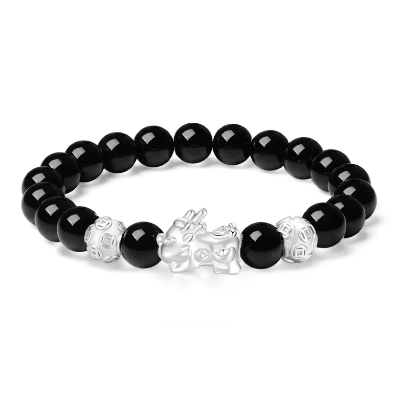 Fortune Gold Agate Jade Bracelets Unisex-0