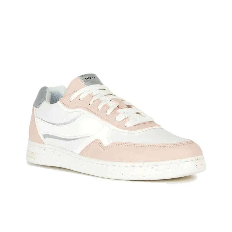 GEOX Jaysen Low Top Skateboard Shoes Women's White Pink-1
