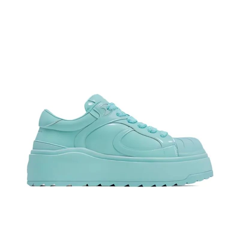 WANDER AROUND Slip Resistant, Abrasion Resistant, Breathable Low Top Skateboard Shoes Unisex Glacier Green-1