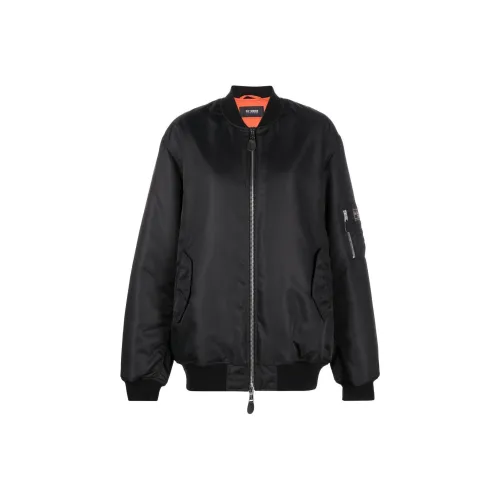 RAF SIMONS Ghost Longline Zip-up Bomber Jacket