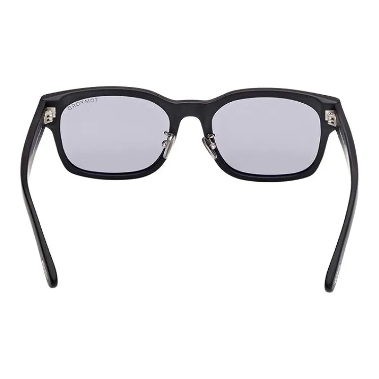 TF Plate Frame Square Sunglasses Unisex Black-5