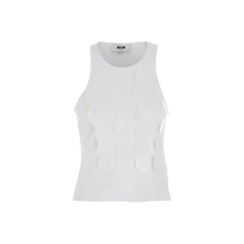 MSGM Chainmail effect Tank Top