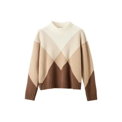 XIANGYING Knitwear Women's Khaki