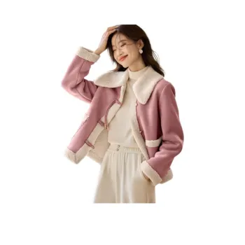 Mo Han Yi Mei Jackets & Coats Women's Dusty Pink