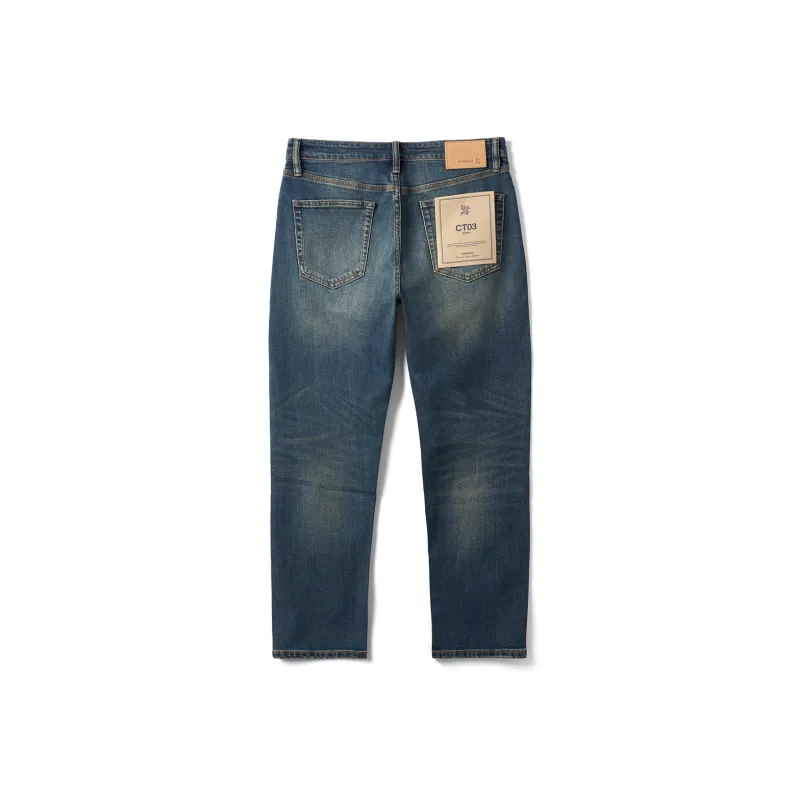 SIMWOOD Jeans Men's Washable Vintage Blue-1