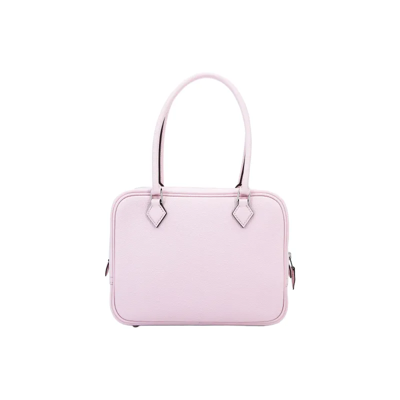 HERMES Plume Chevre Goatskin Handbag Mini Women's M7 Rose Darling Love Pink-1