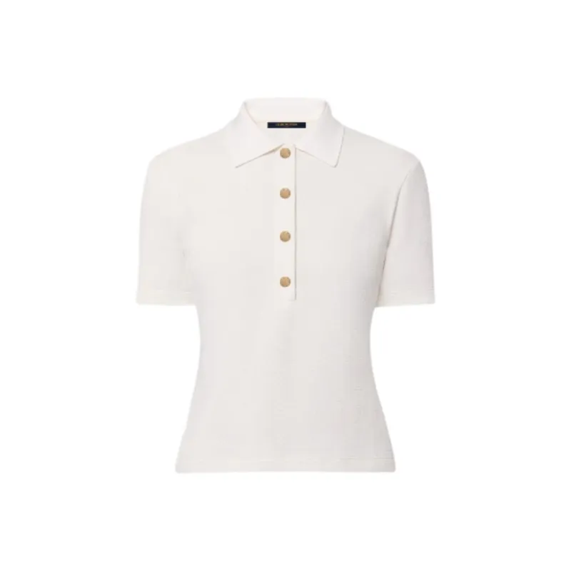 LOUIS VUITTON 1AFYSN Monogram Piqué Polo Top-0