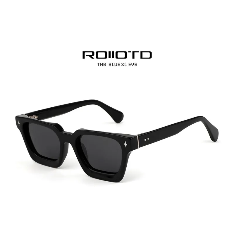 ROLLOTD Plate Frame Square Sunglasses Unisex-1