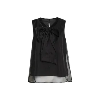 LIZZY SS24 Chiffon Shirts Women's Black