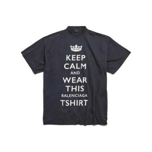 Balenciaga Keep Calm Washed Oversized T Shirt