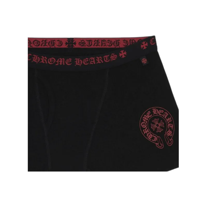 Chrome Hearts Short Boxer Brief Black/Red-2