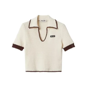 MIU MIU Polo Shirt Women's Beige