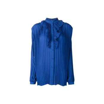 Balenciaga Pleated Multi-styling Blouse