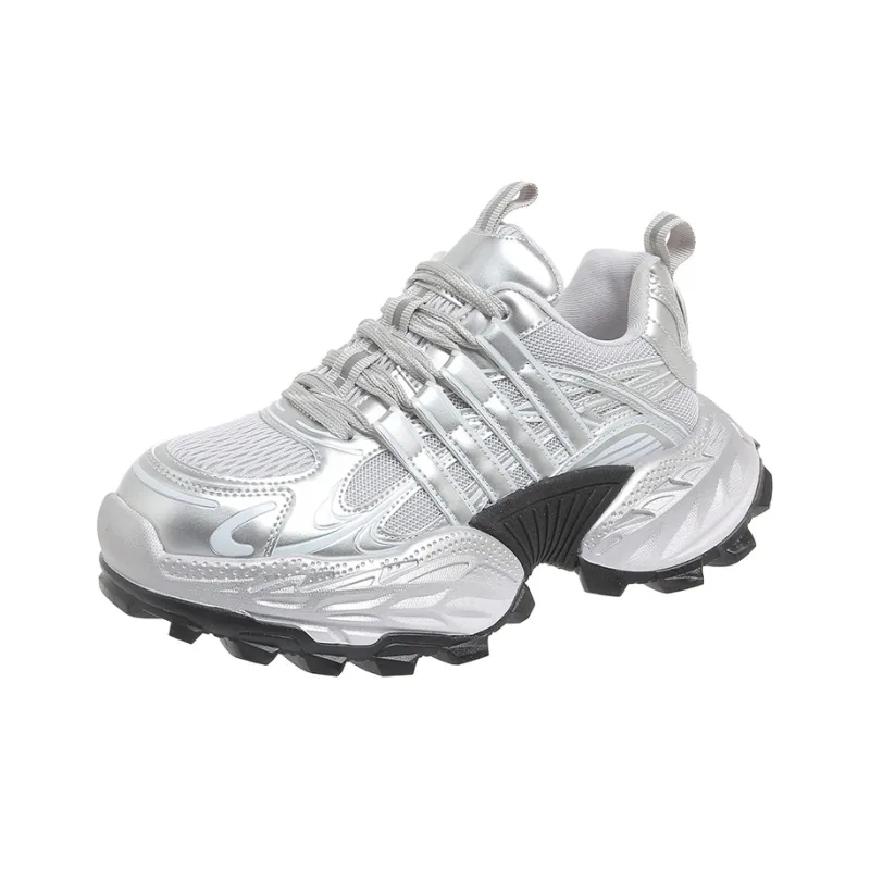 The Mystery Of Glamour Cushioning, Breathable, Height Increasing Low Top Chunky Sneakers Women's-4