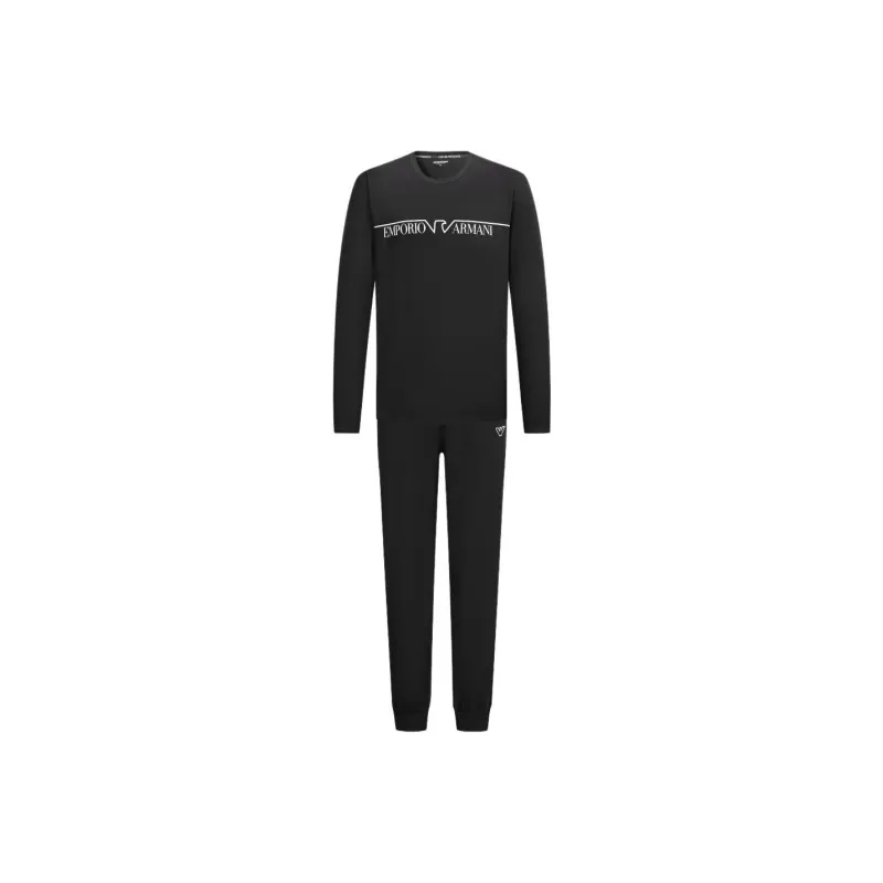 EMPORIO ARMANI FW24 Casual Sportswear Men's Black-0