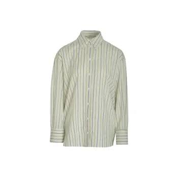 Little Pull Shirt Women's Light Yellow Stripes