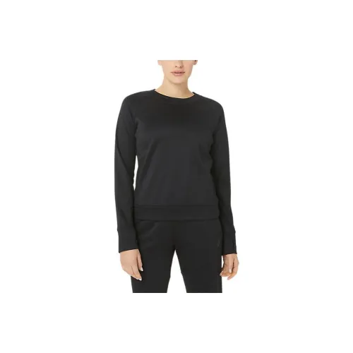 Asics Fleece-lined Mobility Sweatshirts Women's Black