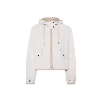 Brunello Cucinelli Zip Up Hooded Drawstring Jacket