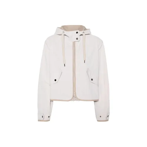Brunello Cucinelli Zip Up Hooded Drawstring Jacket