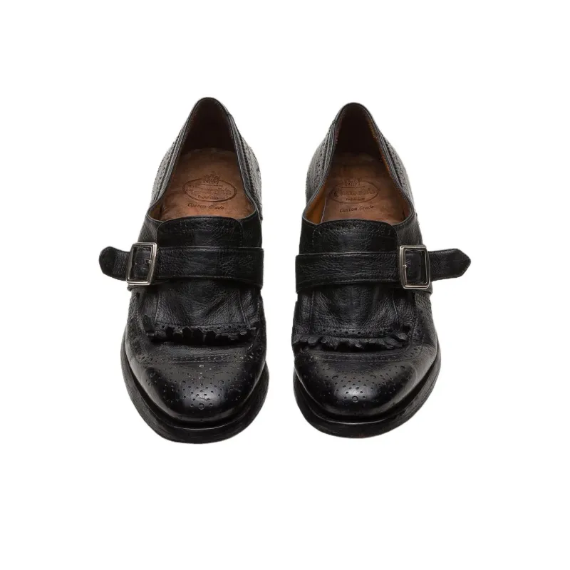 CHURCH'S Glacé Casual Single Shoes Women's Black-4