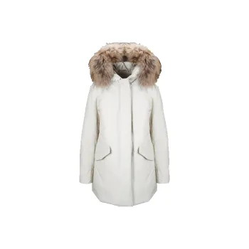 WOOLRICH Hooded Fur Trimmed Coat