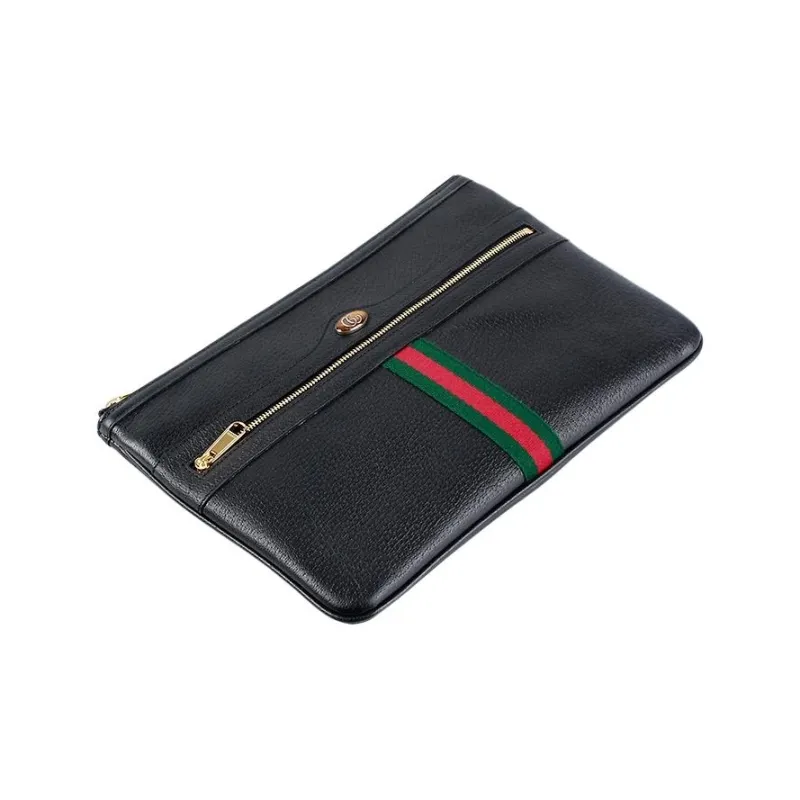 GUCCI Ophidia Calfskin Clutch Men's Black-1