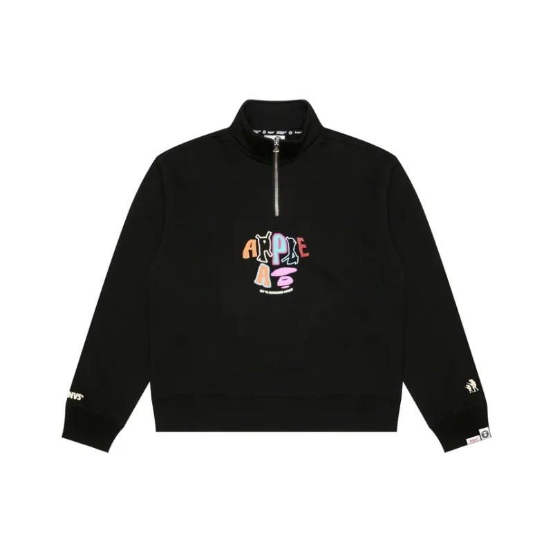 Aape By *A Bathing APE® Logo print Half zip Sweatshirt-5