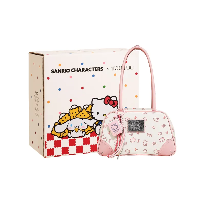TOUTOU Hello Kitty Collaboration Hello Kitty Collection Synthetic Leather Shoulder Bag Regular Women's Cream White-0