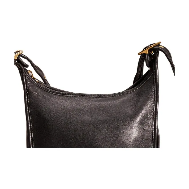 COACH Legacy Glove Tanning Messenger Bag One Shoulder Handbag Medium Size Women's Black-3