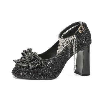 Zubumei Chunky Heel High Heels Women's