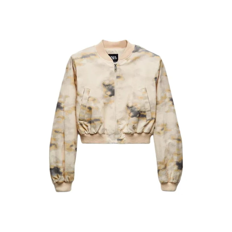 ZARA Jackets Coats Women's Beige-0