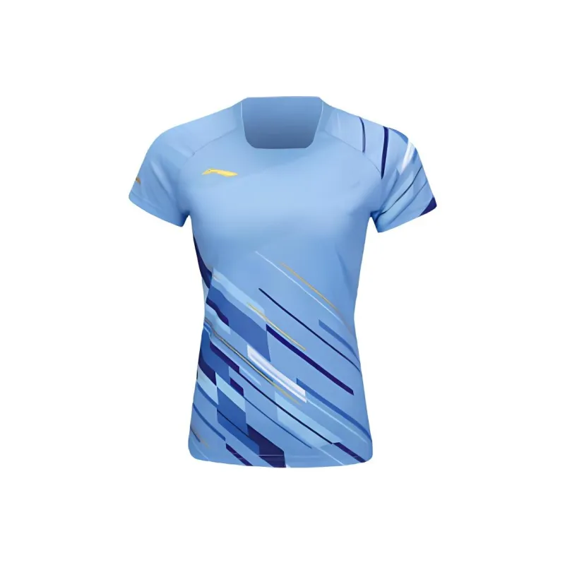 LiNing T Shirt Women's Bright Sky Blue-0