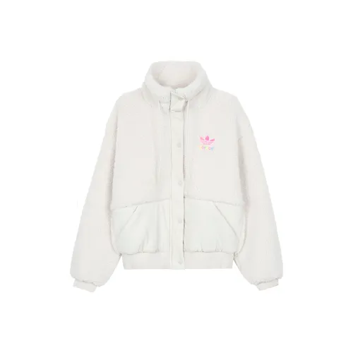 Adidas Originals Short Sherpa Jacket Women's White