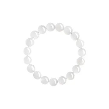 Bear Silversmith Bracelets White Jade Women's